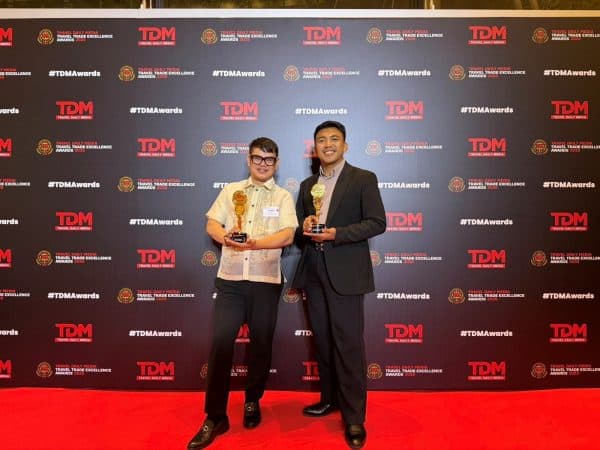 2GO Travel AVP for F&B, Ancillary, and Hotel Operations Roland Sunga and 2GO Travel Head of Product Development and Senior Brand Manager George Clayton P. Narag accepted two TDM Travel Trade Excellence Awards in Singapore.